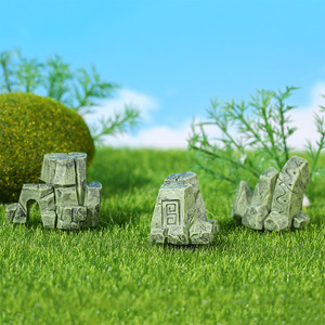 Decoración de Paisaje en Miniatura, Juego de Rocas Simuladas, 6 Piezas, Resinas Sintéticas, Estilo Asiático, Accesorios de Jardín para Bricolaje - Product Image 3