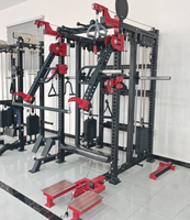 Station multifonctionnelle réglable professionnelle commerciale Squat Power Rack Cage fitness Musculation Smith Machine