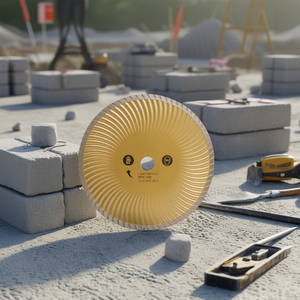 Disque diamanté ventilé Fervi Turbo 230 mm pour la découpe du béton et de la pierre - Product Image 3