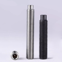 Vis à tête cylindrique hexagonale intérieure DIN915 à tête convexe métrique M3M4M6M10 en acier inoxydable 304 finition blanchie/noircie KAILUO