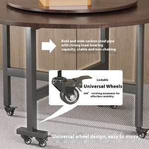 <span class=keywords><strong>Table</strong></span> de salle à manger en bois massif au design moderne Nouvelle <span class=keywords><strong>table</strong></span> chinoise pliable et amovible pour le ménage ou l'hôtel - Product Image 4