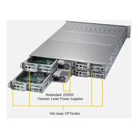 Server supermmicro AS-4125GS-TNRT 4U dengan Dual 9004 GPU hingga 6TB 4800MT/s ECC DDR5 Superserver