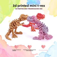 Figurine de dinosaure imprimée en 3D, Echinosaurus articulé, modèle en os de dragon, ornement de bureau, cadeau créatif et original pour enfants