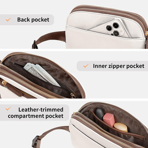 Sac banane ajustable en cuir PU pour femme, mini sac de poitrine bandoulière pour voyage en extérieur, personnalisable pour la vente transfrontalière - Product Image 6