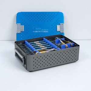 Conjunto de instrumentos veterinários animais pequenos, conjunto com caixa de alumínio, kit de instrumentos odontológicos - Product Image 5