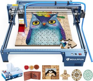 آلة نقش بالليزر عالية الدقة S10 W culpfun S10 ، آلة نقش بالليزر ثنائية الصمام للخشب والمعدن - Product Image 1