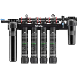 Aicksn 40LPM Large Flow Filtration System Water Treatment Plant Commercial Water Purifier for Business Industrial