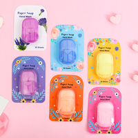 Vente chaude emballage personnalisé voyage Portable lavage des mains mini feuilles de savon en papier jetables