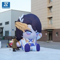 Modèle de personnage de dessin animé gonflable Wuxia pour cosplay, jeu de rôle, publicité commerciale, promotion d'événements et décoration