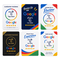 Carte NFC programmable CR80 avec code QR personnalisé pour les avis Google, carte de visite numérique pour Instagram, Facebook, WhatsApp, Tripadvisor, TikTok