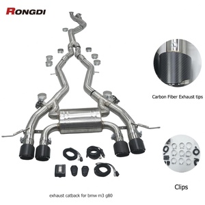 High Performance 304 Stainless Steel Valvetronic Catback for Bmw G80 M3 M4 G82 S58 3.0T Exhaust Pipe - Product Image 3