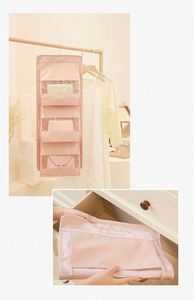 Sac de rangement suspendu pliable et durable pour sac à main, avec 6 poches et fenêtre transparente, vente en gros - Product Image 2