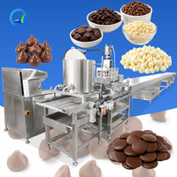 Machine de production de chocolat en granulés et de pépites de chocolat en forme de bouton, entièrement automatique, avec déposeur rotatif OCEAN
