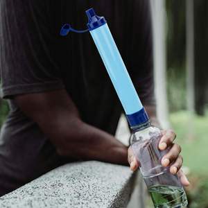 Purificateur d'eau d'urgence pour la survie en plein air, kit de voyage portable, paille filtrante pour la randonnée, équipement de sécurité personnelle - Product Image 5