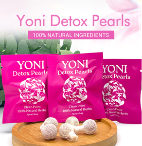 Punto di pulizia vaginale Private Label originale Yoni Detox Perle alla rinfusa 3 in 1 Perle fornitori 3 Perle + 1 applicatore - Product Image 5