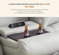 Ensemble de canapé-lit en tissu moderne de luxe avec design écologique et construction durable pour une utilisation en extérieur dans les hôtels et les installations de loisirs