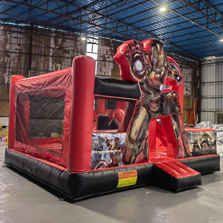 Popular Heroic Figure For Sale Spiderman Games Inflatable Bouncer Kids Castle Play House Spider-man Bounce