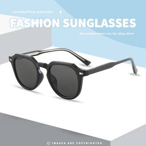 ハイエンドアンチブルーライトピンメガネファッショナブルな光学フレームTR90ポリゴン1004モデル男性用女性用ダイヤモンド透明グレー - Product Image 2