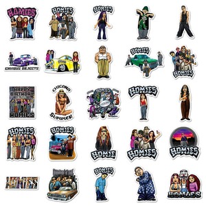 50PCS Fábrica al por mayor Impermeable Tendencia Personalidad Decorativa Homies Pegatinas para Carpetas y Portalápices - Product Image 3