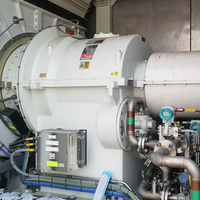 Unité de turbine-générateur au gaz naturel Siemens SGT-300-1S d'occasion de 8 MW, système de production de chaleur et d'électricité (CHP) avec chaudière à chaleur résiduelle, sortie 10500 V