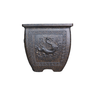 Pot à Bonsaï Carré en Zisha, Quatre Bêtes Divines, Style Chinois Ancien, Petite Poterie de la Village Tao - Product Image 5
