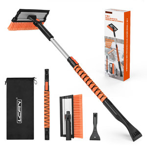 Có thể điều chỉnh thanh nhôm xe tuyết bàn chải và băng <span class=keywords><strong>scraper</strong></span> cho xe kính chắn gió tuyết làm sạch với có thể tháo rời đầu - Product Image 1