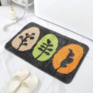 Tapis de bain rectangulaire en imitation cachemire Temu, motif animaux, absorbant, pour salle de bain et toilettes, design minimaliste - Product Image 4