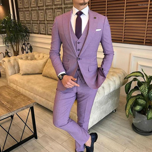 Wholesale Men <strong>Suits</strong> 3 Pieces <strong>Suits</strong> Slim Fit Business Groom Notched Lapel Tuxedos for Formal <strong>Wedding</strong> <strong>Suit</strong> - Product Image 2