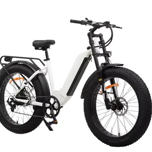 Urban E-bikes Shimano 7 Speeds High-Speed All-Terrain Electric Bicycle 48v 13ah Lithium Battery Steel Frame Tube Fat Tire