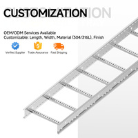 Hdmann 600mm Ultra-Hochbelastbare SS316 Edelstahl-Kabelleiter für Kraftwerke Hochspannungskabel-Routingsystem