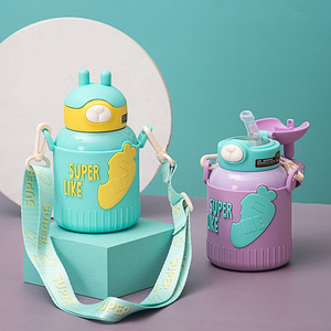 For 2023 Cartoon Bpa Free 316# Stainless Steel Vacuum <b>Flask</b> Water <b>Bottle</b> Handle Strap Thermal Insulation >24 Hours Portable - Product Image 4