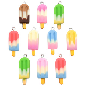 Colgantes de resina con forma de paleta de helado para accesorios de joyería DIY, dijes de moda unisex - Product Image 5