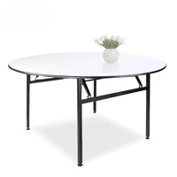 Table de banquet ronde personnalisable pour événements et salles de réunion