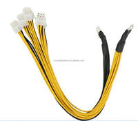 Nuevo 18AWG 30cm 6Pin 5 PCIE Cable de fuente de alimentación de un solo cabezal APW3 APW7 PSU Cable de extensión Interfaz SATA Cobre Uso de la computadora