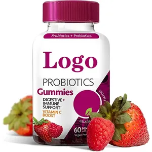 OEM/ODM/OBM integratore femminile all'ingrosso mirtillo rosso probiotici prebiotici Gummies per probiotici vaginali