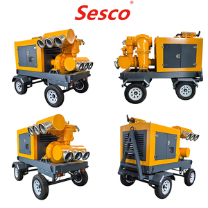 Pompe à eau moteur sur remorque OEM 100-4000m³/h à haut débit pour eaux usées - Product Image 3