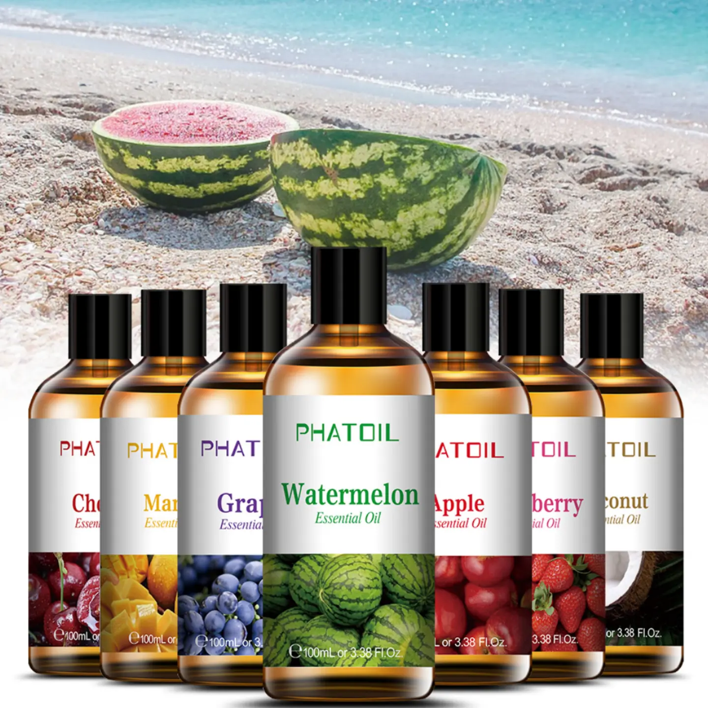 100ml phatoil Fabricant Huiles de Fruits Naturelles Huile Essentielle d'Orange Douce Biologique Pure 100% Huile de Parfum Parfum pour bougies