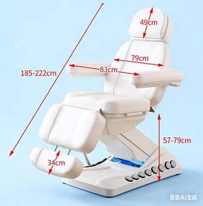 Cama de Belleza Eléctrica Ajustable en Altura, Muebles de Salón de Belleza, Silla Personalizable para Extensión de Pestañas - Product Image 5