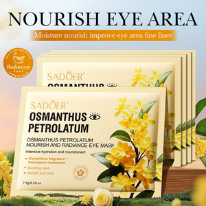 Masque pour les yeux en fines feuilles nourrissant et éclaircissant à la <span class=keywords><strong>vaseline</strong></span> et au parfum d'Osmanthus 7,5g/paire Tous types de peau Logo personnalisé - Product Image 2