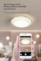 Usine vente directe Offre Spéciale moderne télécommande ronde simple en cristal a mené la lampe de PLAFOND lustre