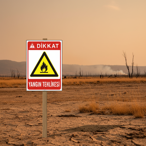 Fire Hazard Yard & Lawn Sign - Product Image 3