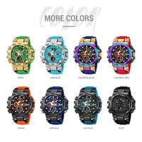 Nouvelle montre STRYVE pour hommes numérique-analogique double mouvement calendrier lumineux montres étanches mode sport montre pour hommes 8030