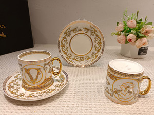 Hot Sale Luxury Afternoon <b>Tea</b> Coffee Cup and Saucer <b>Set</b> Bone China <b>Gift</b> Box White Business <b>Gifts</b> - Product Image 3