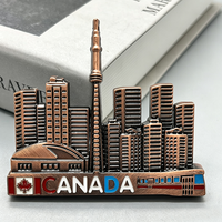 Aimant de réfrigérateur en métal personnalisé en gros, souvenir de pays, finition antique en émail 3D en relief