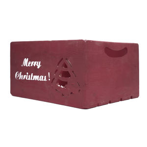 Noël décoratif en bois pomme caisse en bois boîte <span class=keywords><strong>à</strong></span> la main décor <span class=keywords><strong>pas</strong></span> <span class=keywords><strong>cher</strong></span> en bois pomme <span class=keywords><strong>caisses</strong></span> de stockage - Product Image 3