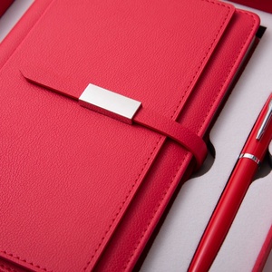 Kit de cahiers A5 personnalisés en cuir Journal à couverture rigide avec boîte-cadeau de reliure à coudre avec fil pour stylo signature - Product Image 4