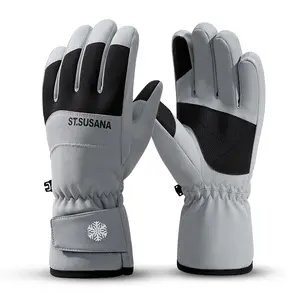 Gants <span class=keywords><strong>de</strong></span> <span class=keywords><strong>ski</strong></span> <span class=keywords><strong>de</strong></span> snowboard d'hiver imperméables pour homme unisexe à écran tactile chaud personnalisé pour femmes - Product Image 2
