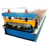 Machine de formage à froid de tuiles de toit à profil trapézoïdal à commande PLC automatique haute vitesse pour la construction de maisons