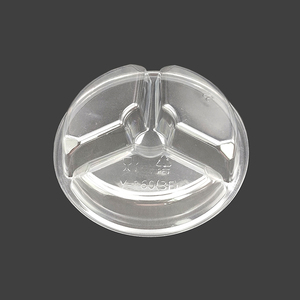 Y-160 3F Vòng Ba Lưới Chia Hộp Cắt Trái Cây Salad Nhựa Màu Đen Đóng Gói <span class=keywords><strong>Container</strong></span> Với Nắp Bìa - Product Image 5