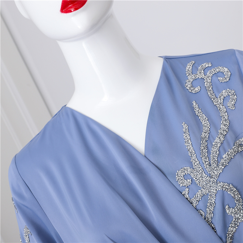 blue long dresses women